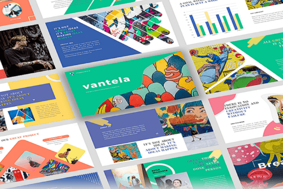 Download Vantela - Pop Art &amp; Grafitti GoogleSlide - Slide Collection