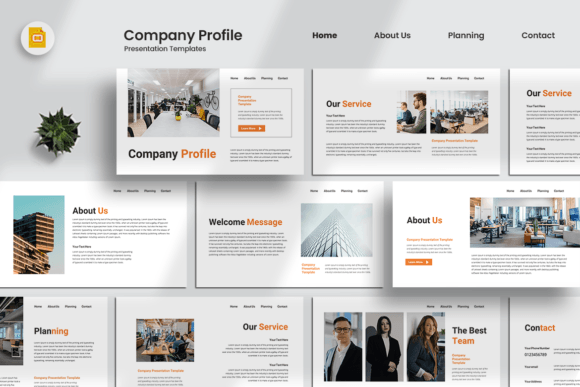 Download Company Profile - Google Slides Template - Slide Collection