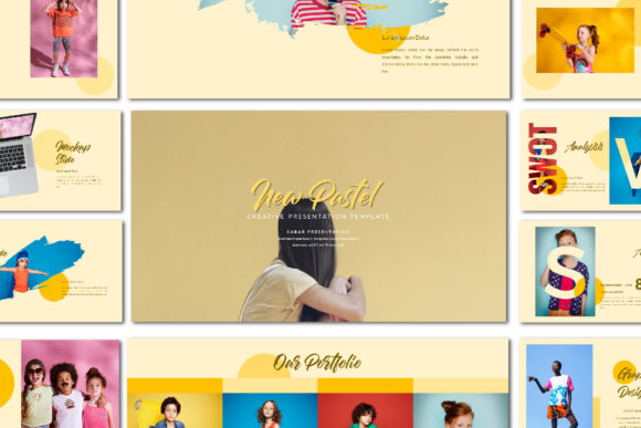 Download New Pastel Googleslide Template - Slide Collection