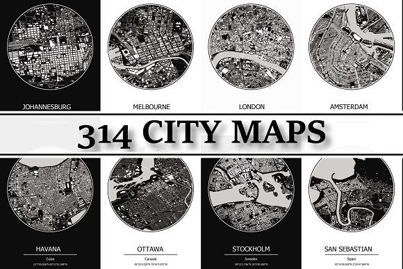 Download 314 City Maps - Building Footprints - Map Collection