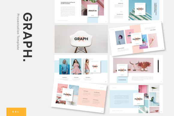 Download Graph Portfolio GoogleSlide Presentation - Slide Collection