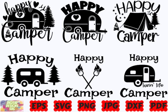 Download Happy Camper SVG | Camping SVG|Adventure - Adventure Collection